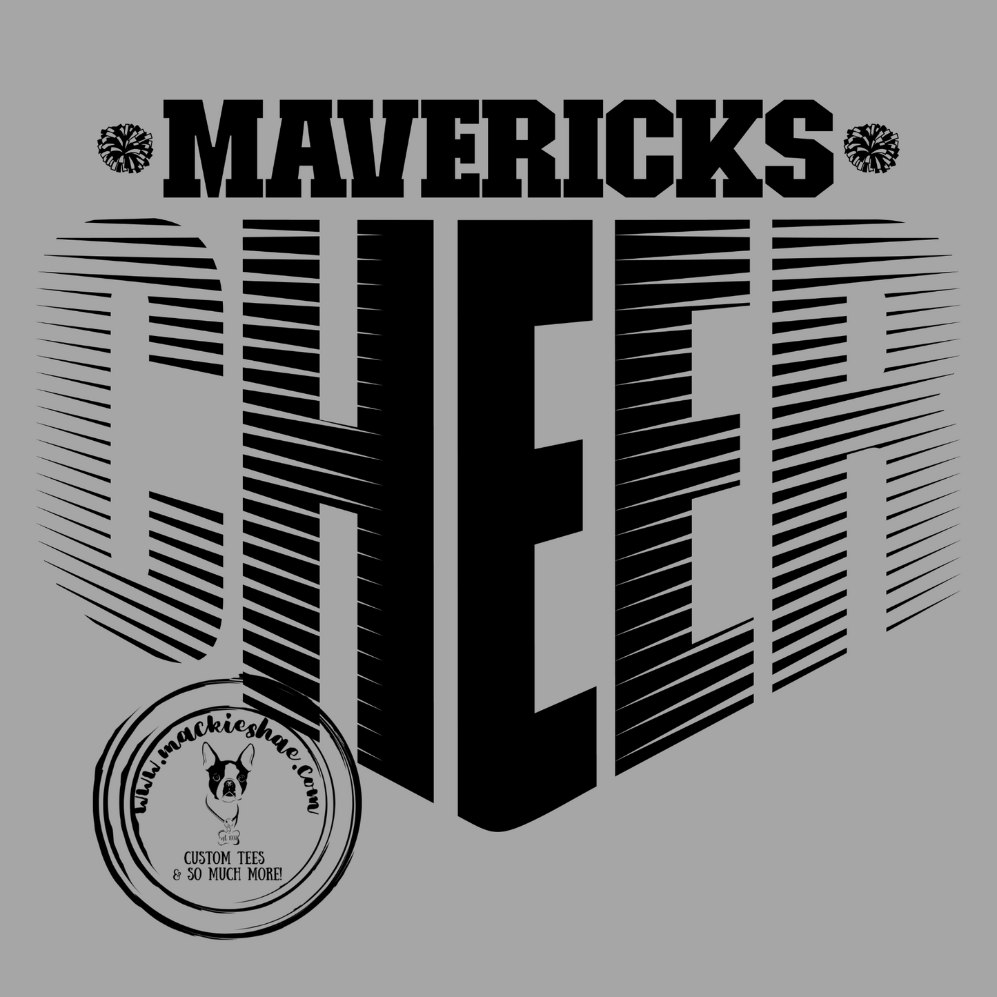 MSHS Cheer- Mavericks Cheer Faded White Gear