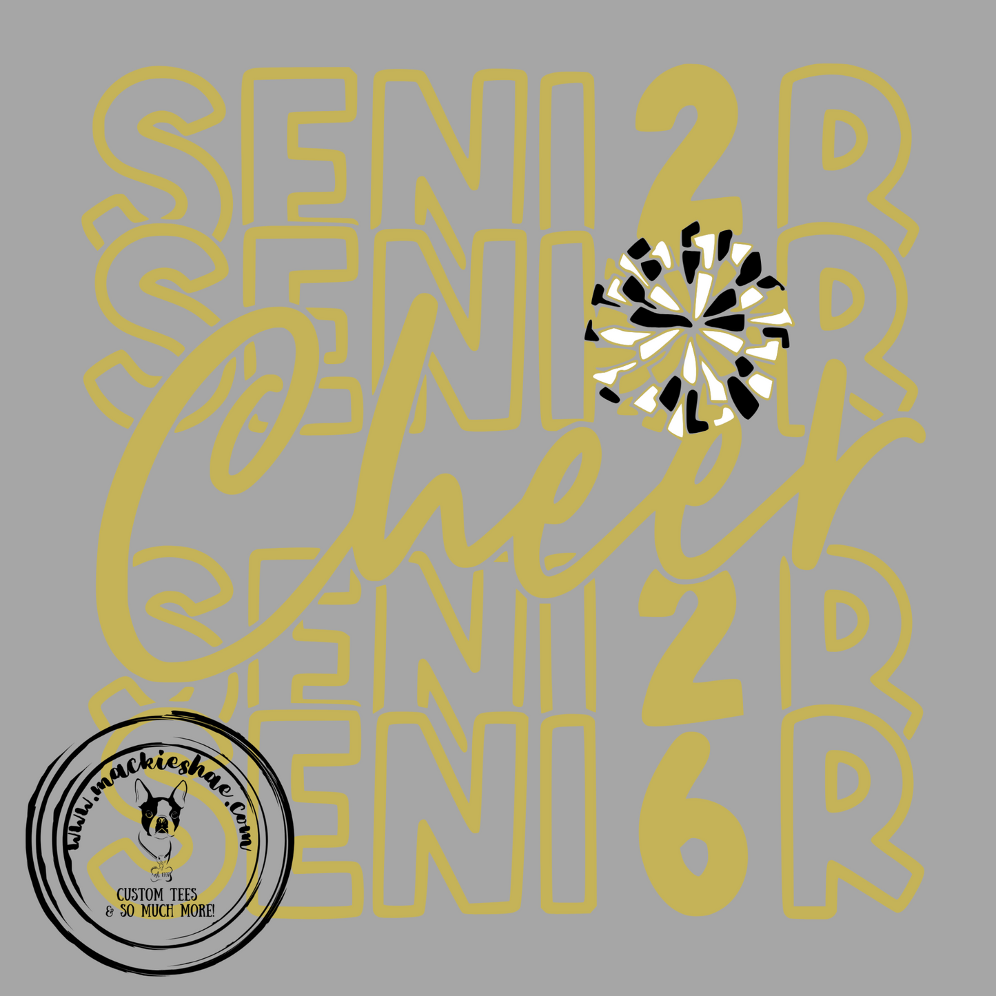MSHS Cheer-Senior 2026 Cheer Black Gear, Can Be Personalized