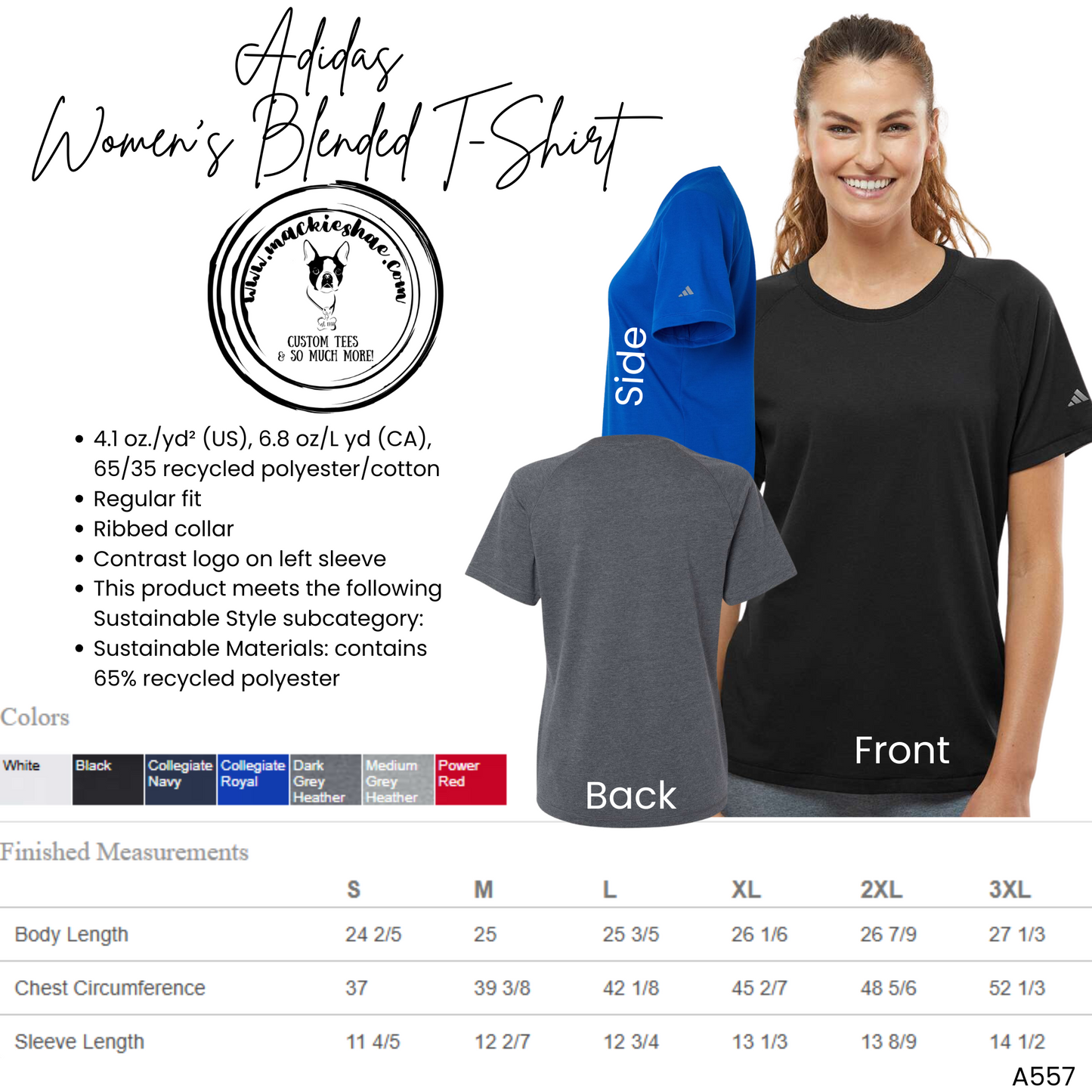 MSHS Dance- Dance with Maverick ADIDAS Women's Blended T-Shirt