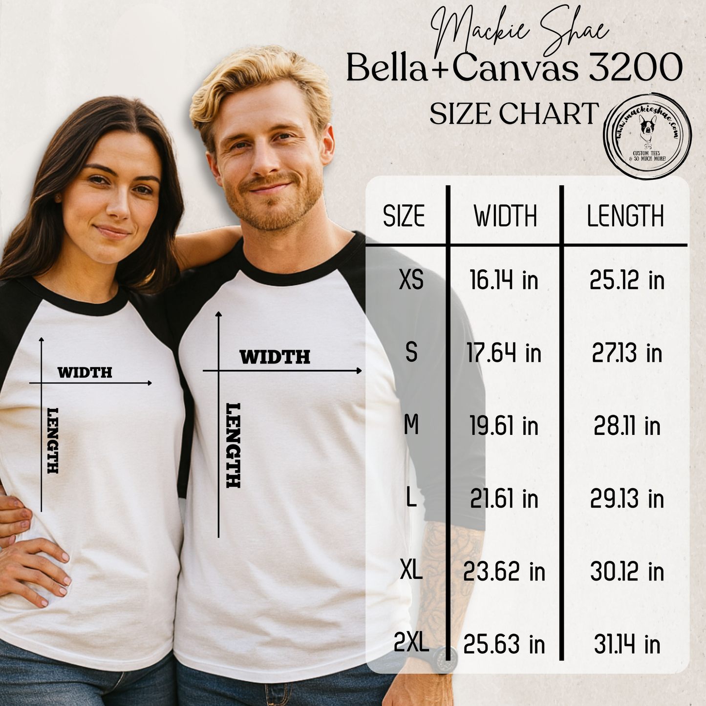 BC3200 Bella 34 Sleeve Shirt Chart.png