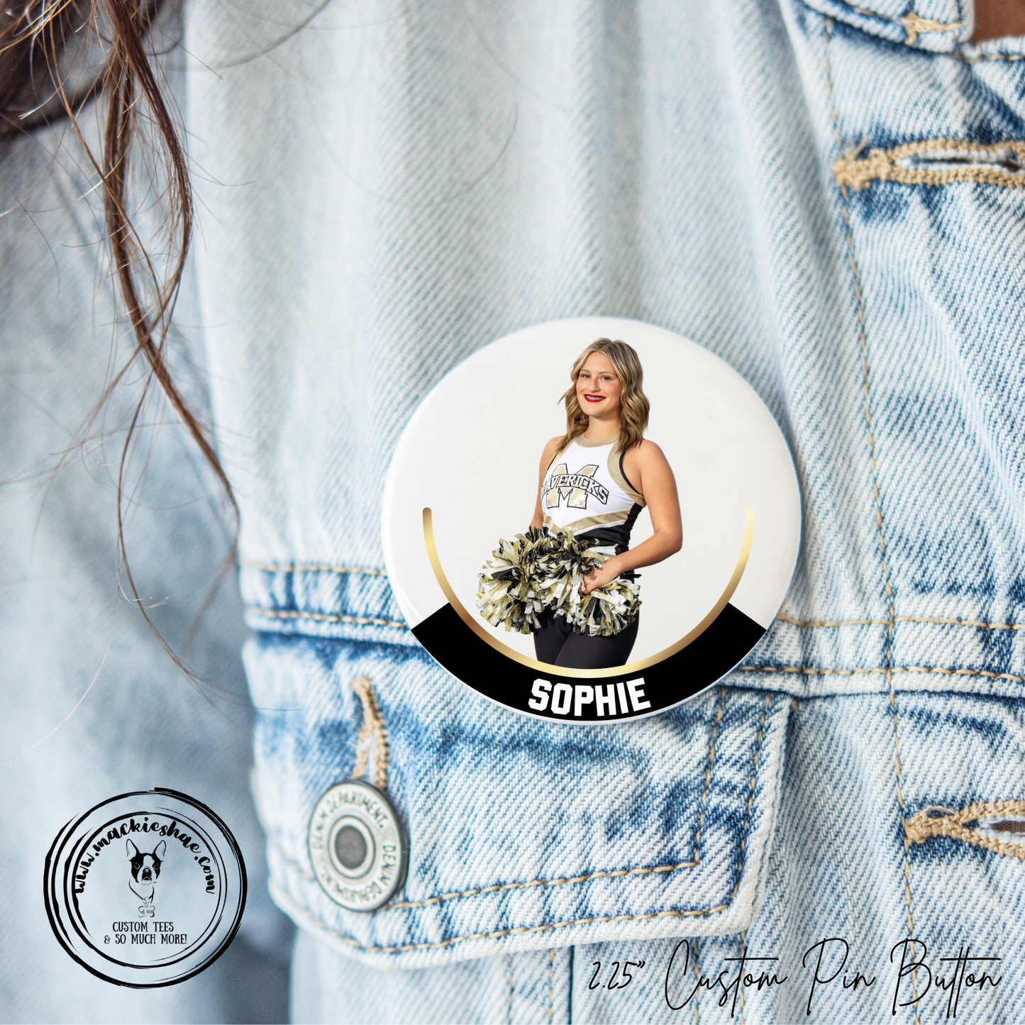 MSHS Dance- Dance Photo Personalized 2.25" Button