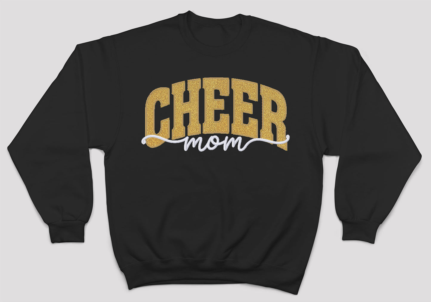 MSHS Cheer-Cheer Personalized Glitter Applique and Embroidered Crewneck Sweatshirt