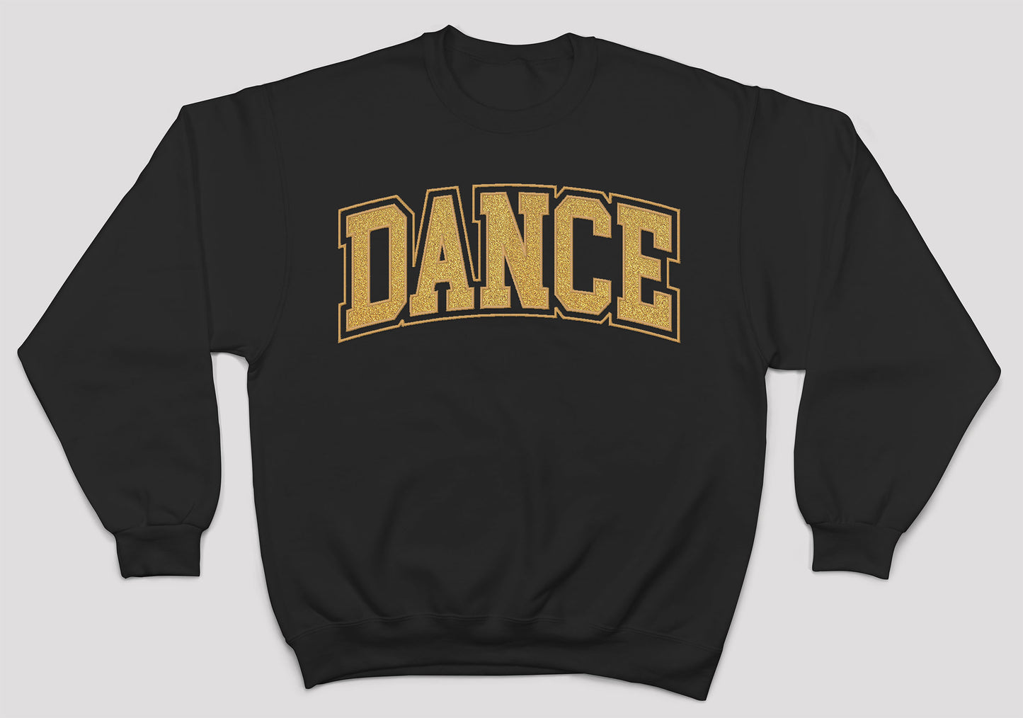 MSHS Dance- Dance Personalized Glitter Applique and Embroidered Crewneck Sweatshirt (with no title across Dance)