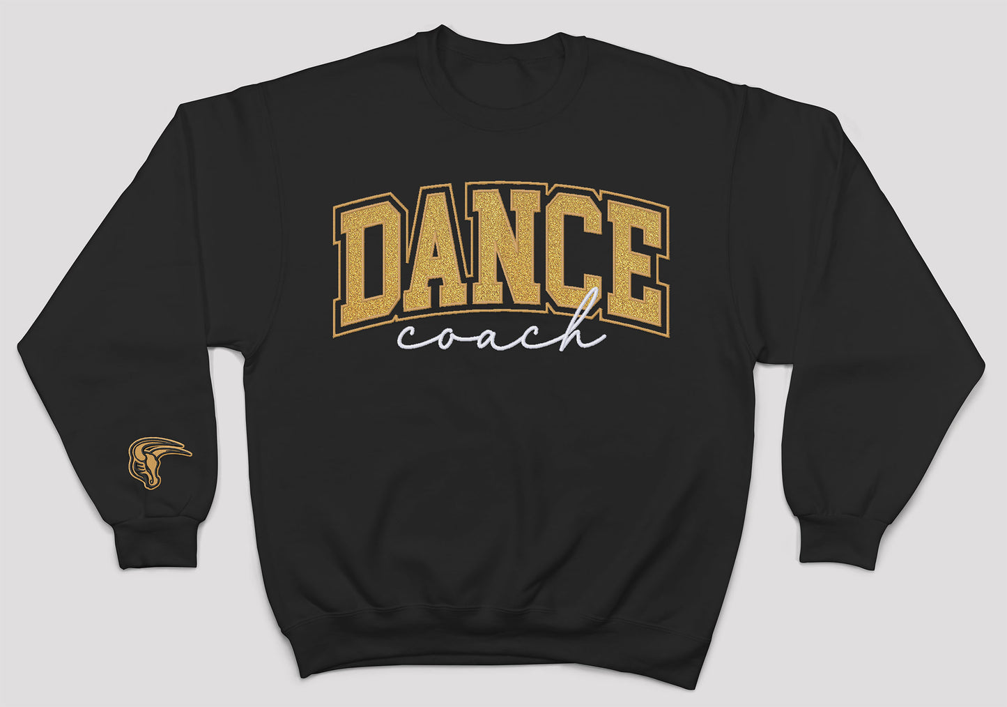 MSHS Dance- Dance Personalized Glitter Applique and Embroidered Crewneck Sweatshirt