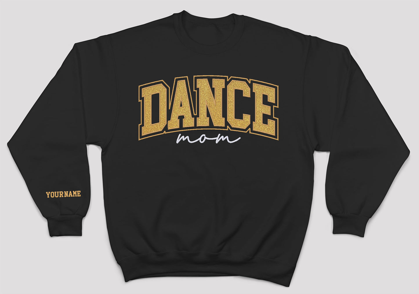 MSHS Dance- Dance Personalized Glitter Applique and Embroidered Crewneck Sweatshirt