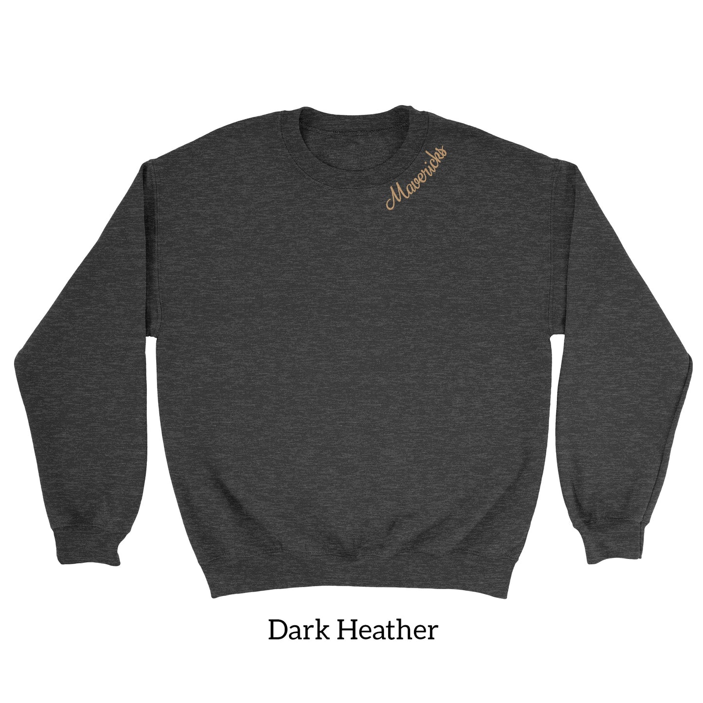 Mavs- Mavericks Neckline Embroidered Blend Crewneck and Garment Dyed Sweatshirt
