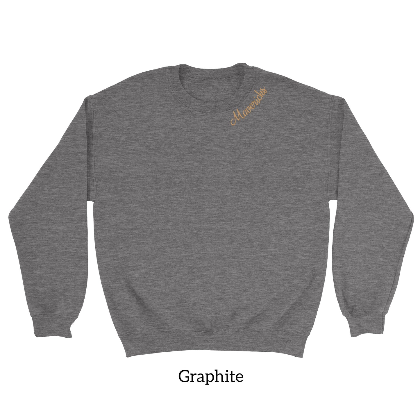Mavs- Mavericks Neckline Embroidered Blend Crewneck and Garment Dyed Sweatshirt