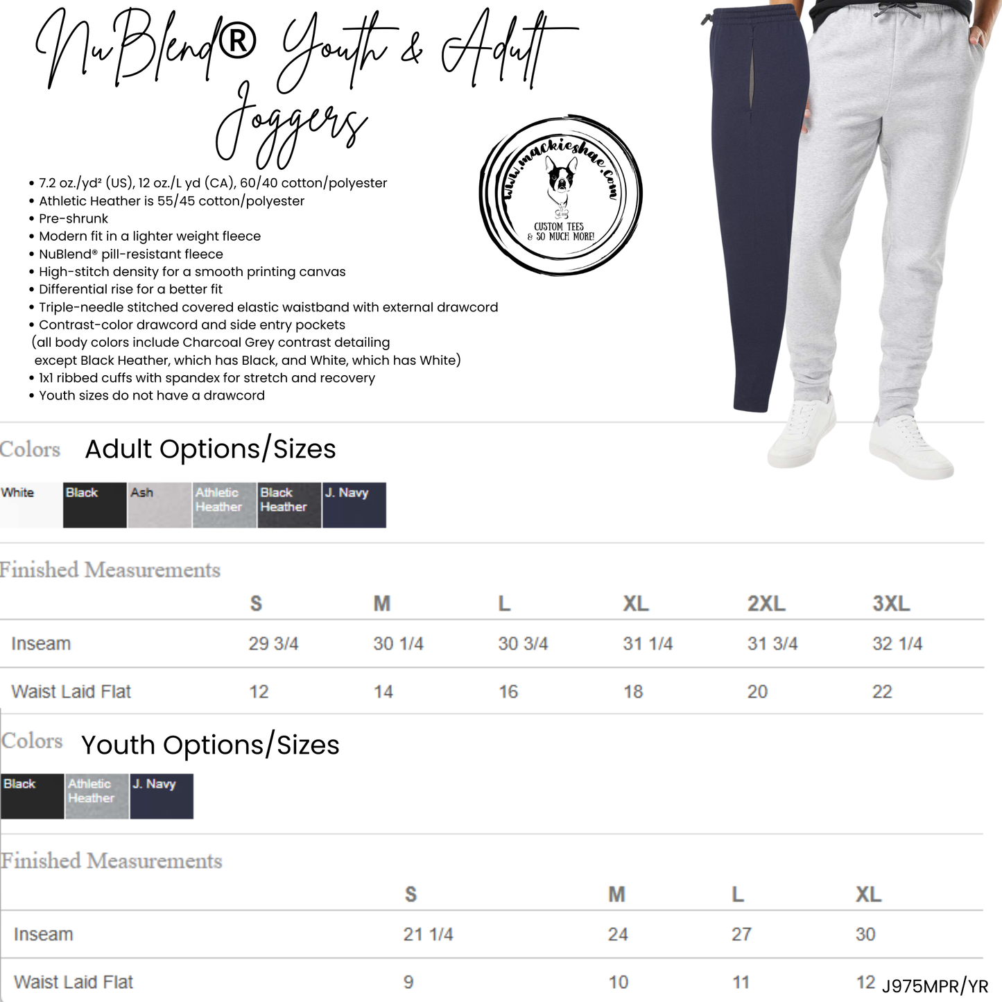 MMS- Maize Eagle Black Sweatpants and Joggers