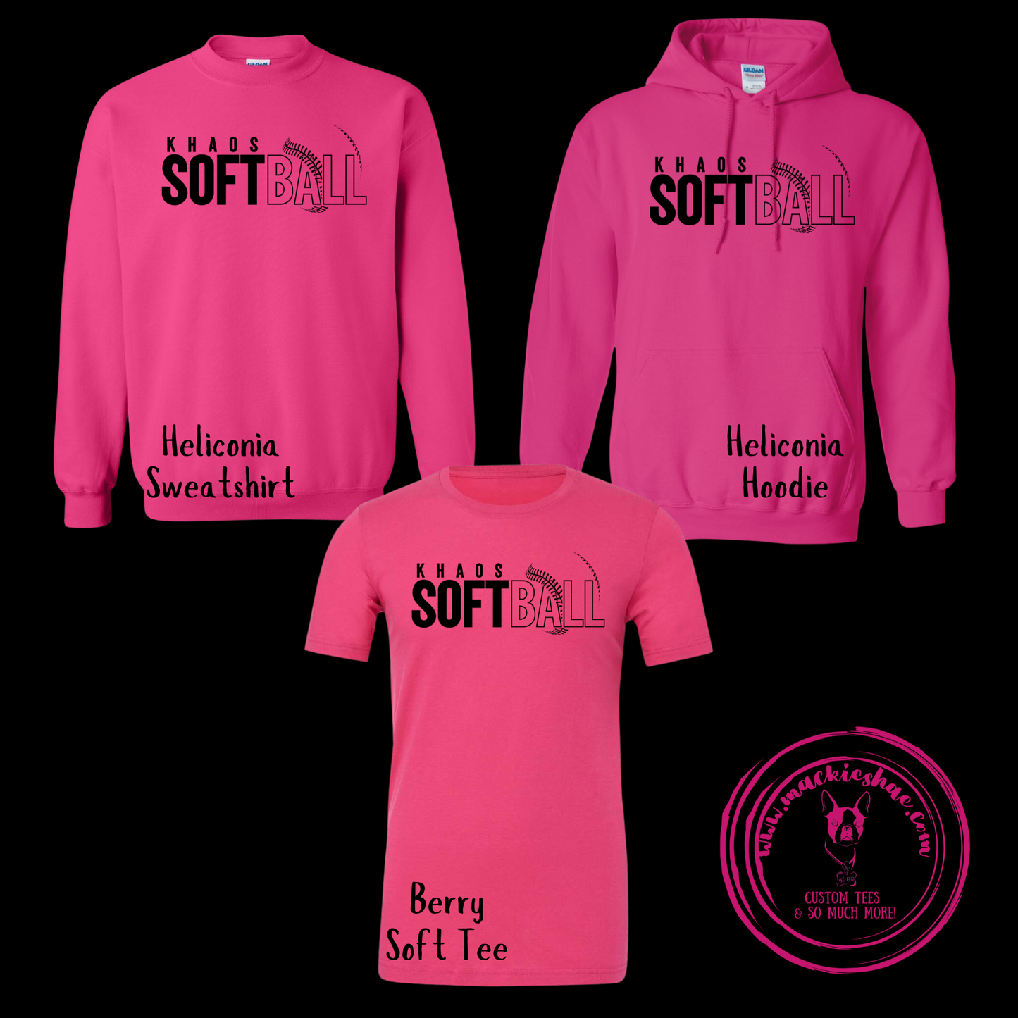 Khaos- Khaos Softball Pink Gear
