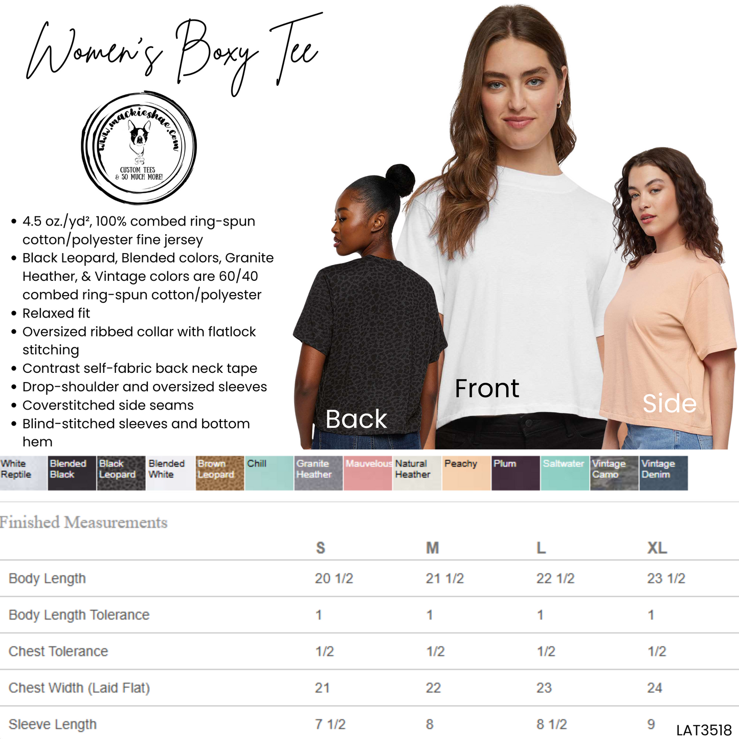 Mavs- Mavs Grunge Womens Boxy Tee