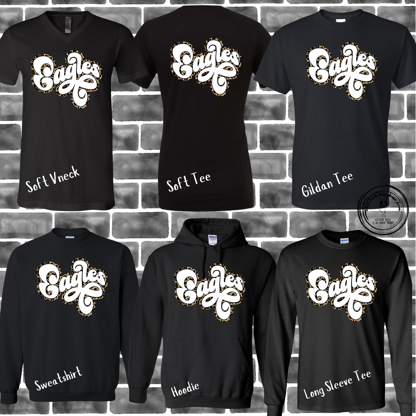 MIS- Eagles Leopard Retro Black Gear