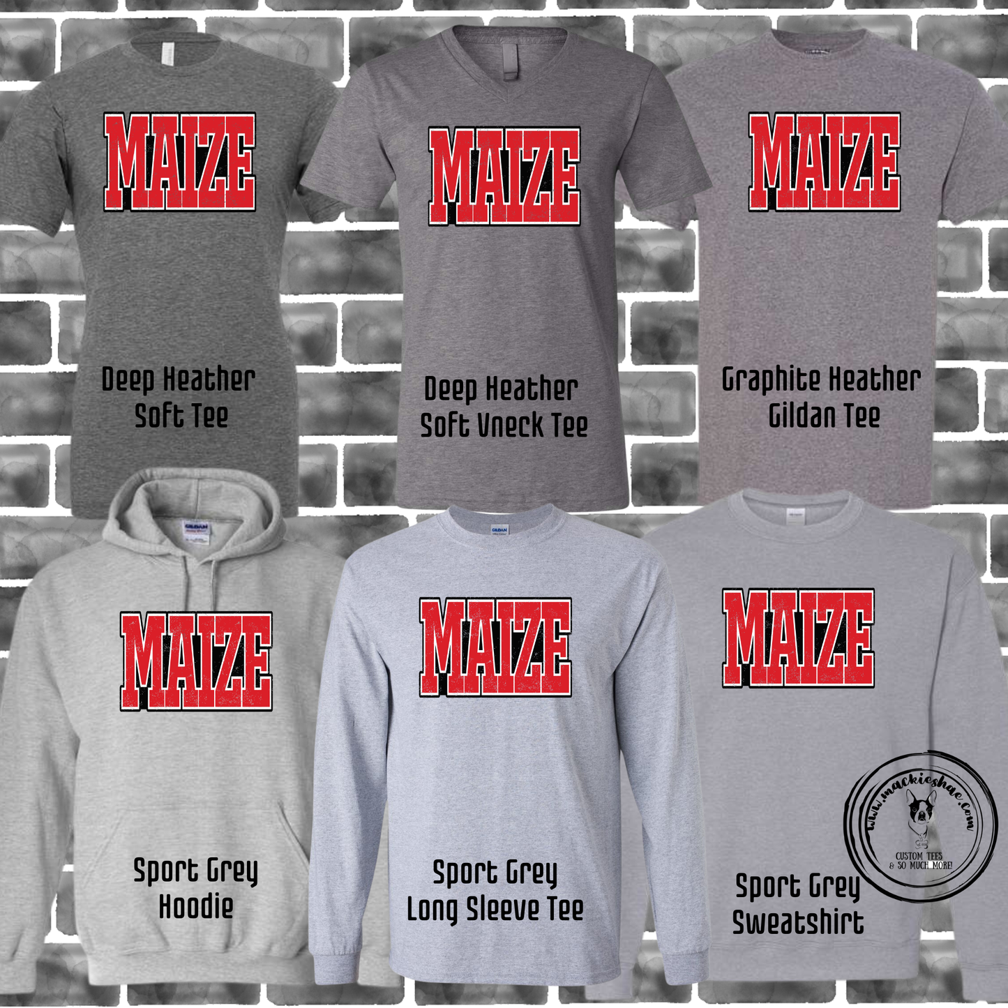 MIS- Maize Distressed Grey Gear