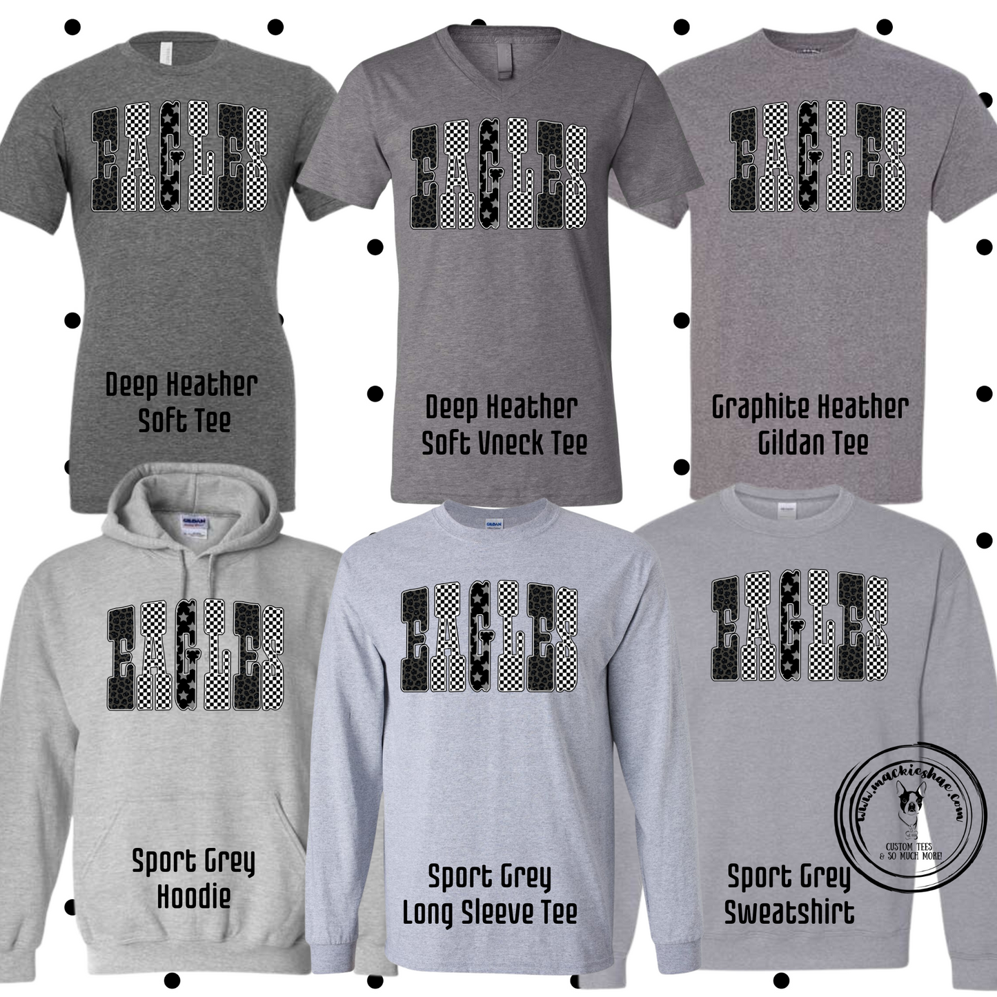 MMS- Eagles Checkered Leopard Grey Gear