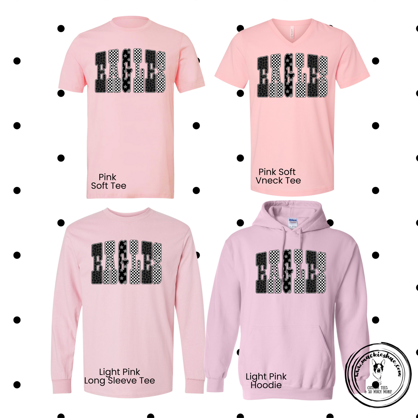 MMS- Eagles Checkered Leopard Pink Gear