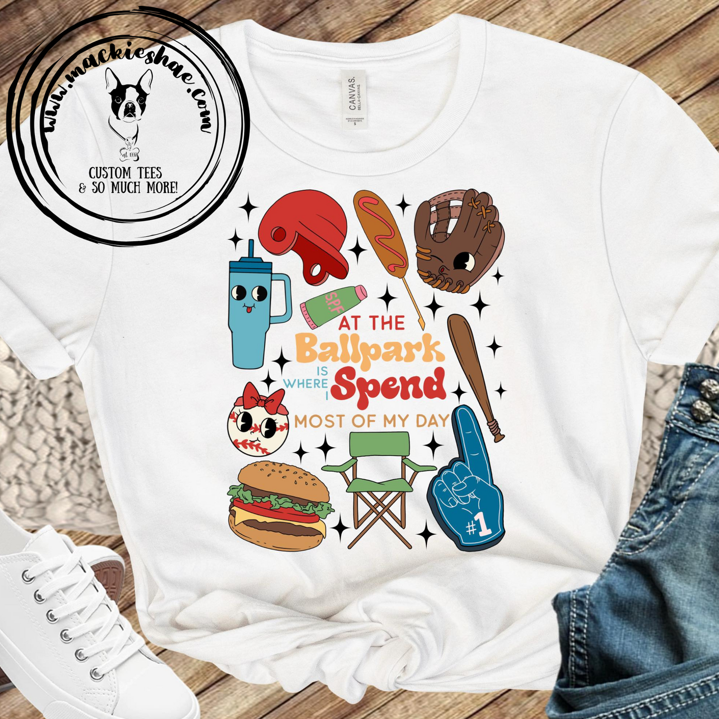 At the Ballpark... Custom Shirt for Kids and Adults