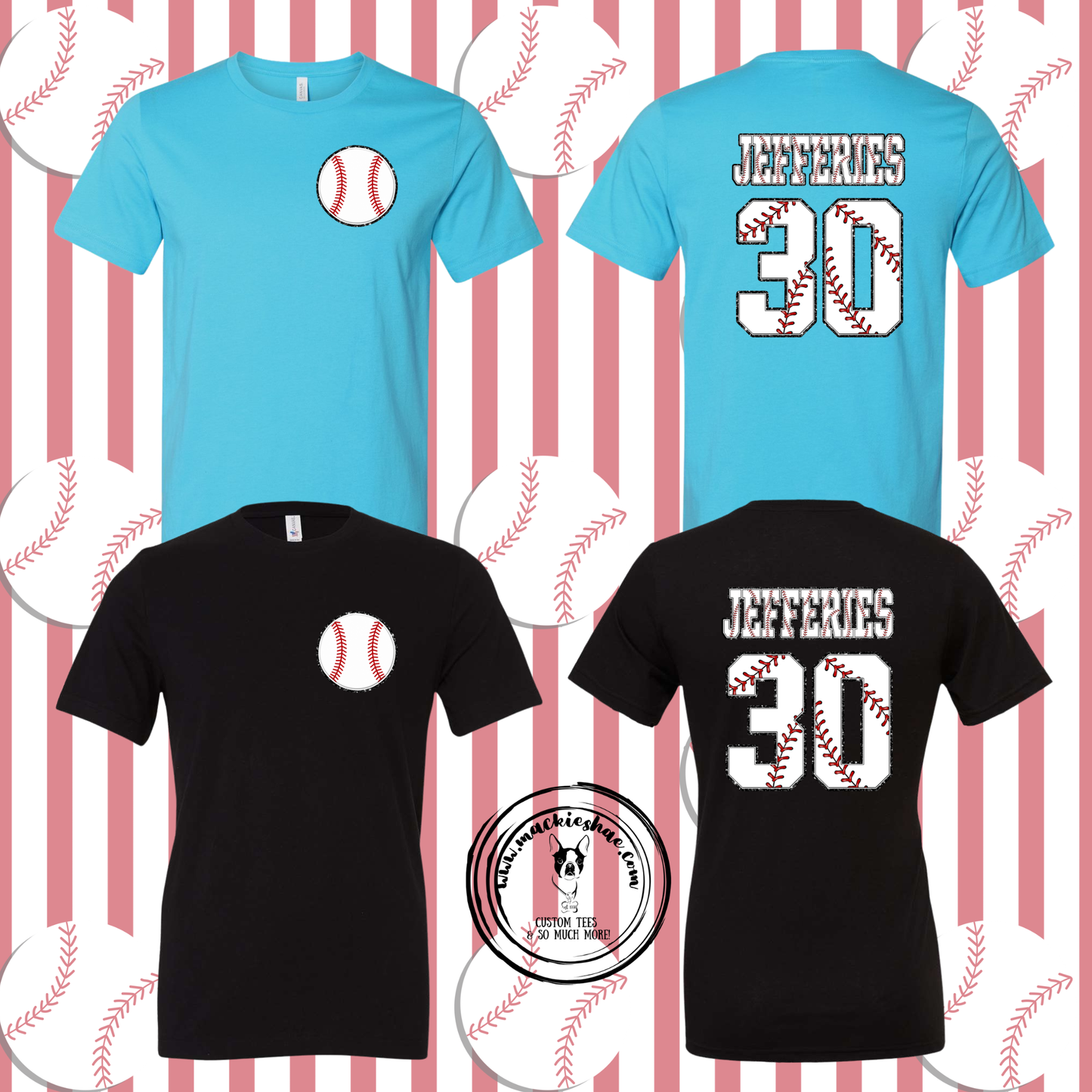Baseball Personalized Custom Shirt, Soft Short Sleeve Tee