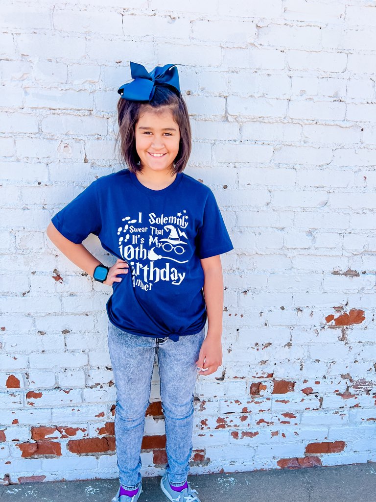 I Solemnly Swear... Birthday Custom Shirt for Kids, Short Sleeve (Get Any Number and Name)