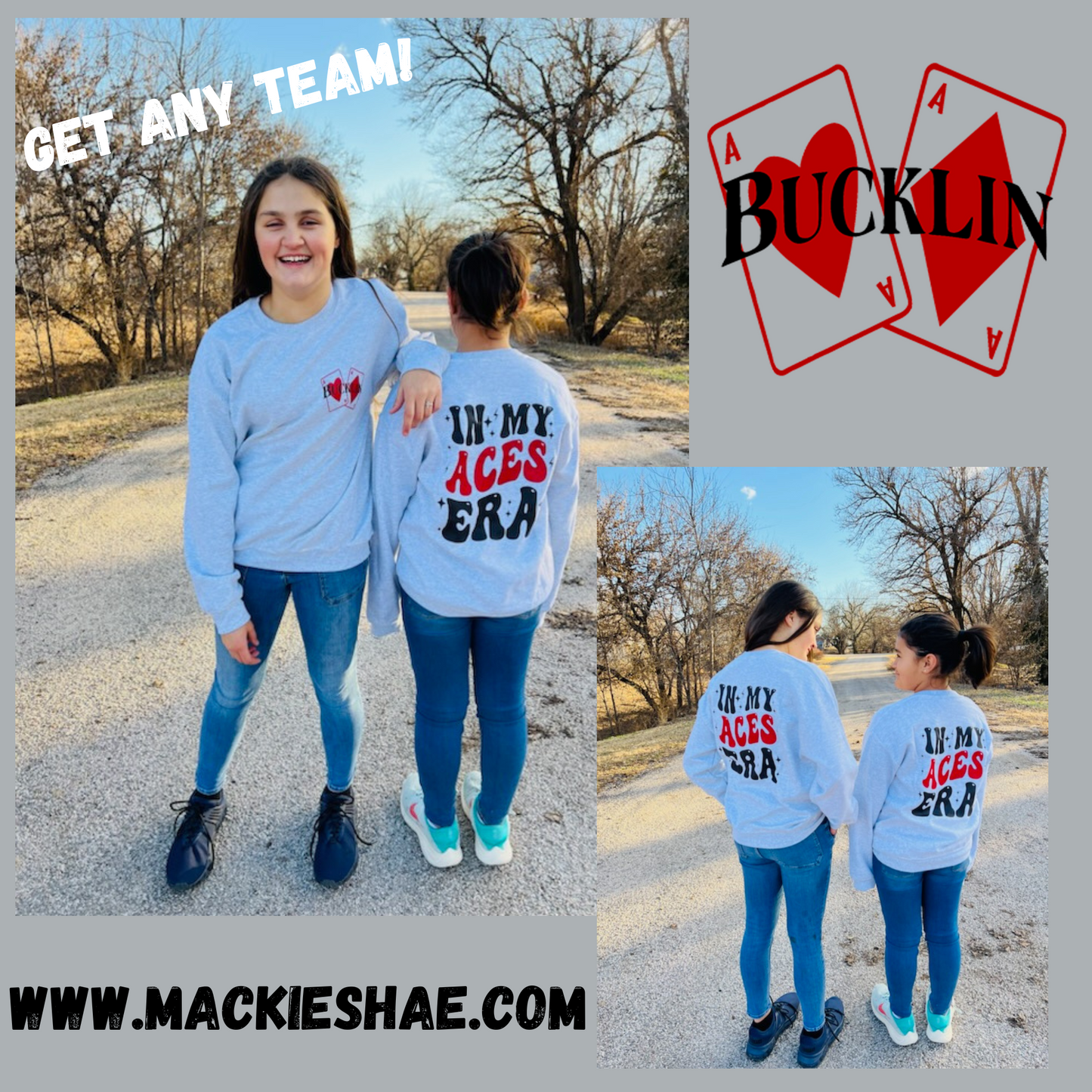 In My Aces Era Custom Shirt, White or Ash Grey Sweatshirt for Kids and Adults