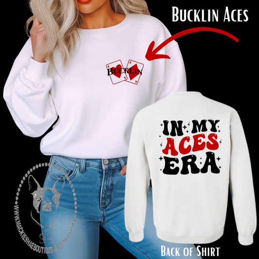 In My Aces Era Custom Shirt, White or Ash Grey Sweatshirt for Kids and Adults