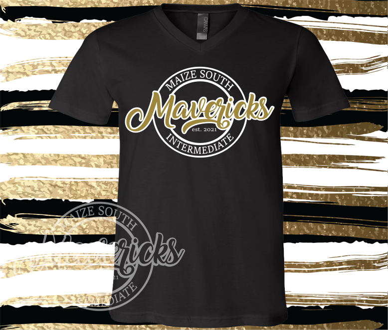 Maize South Intermediate Circle Est 2021 Custom Shirt, Bella Soft Short Sleeve VNECK Tee for Adults