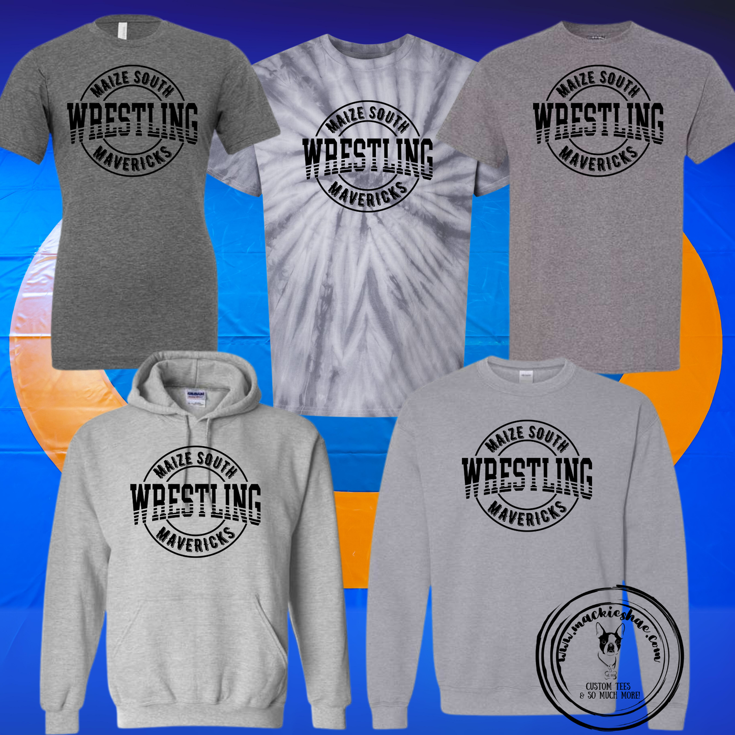 Mavs- Maize South Mavericks Wrestling Gear, Soft Tees & Hoodies **SALE WHILE SUPPLIES LAST** RETIRED