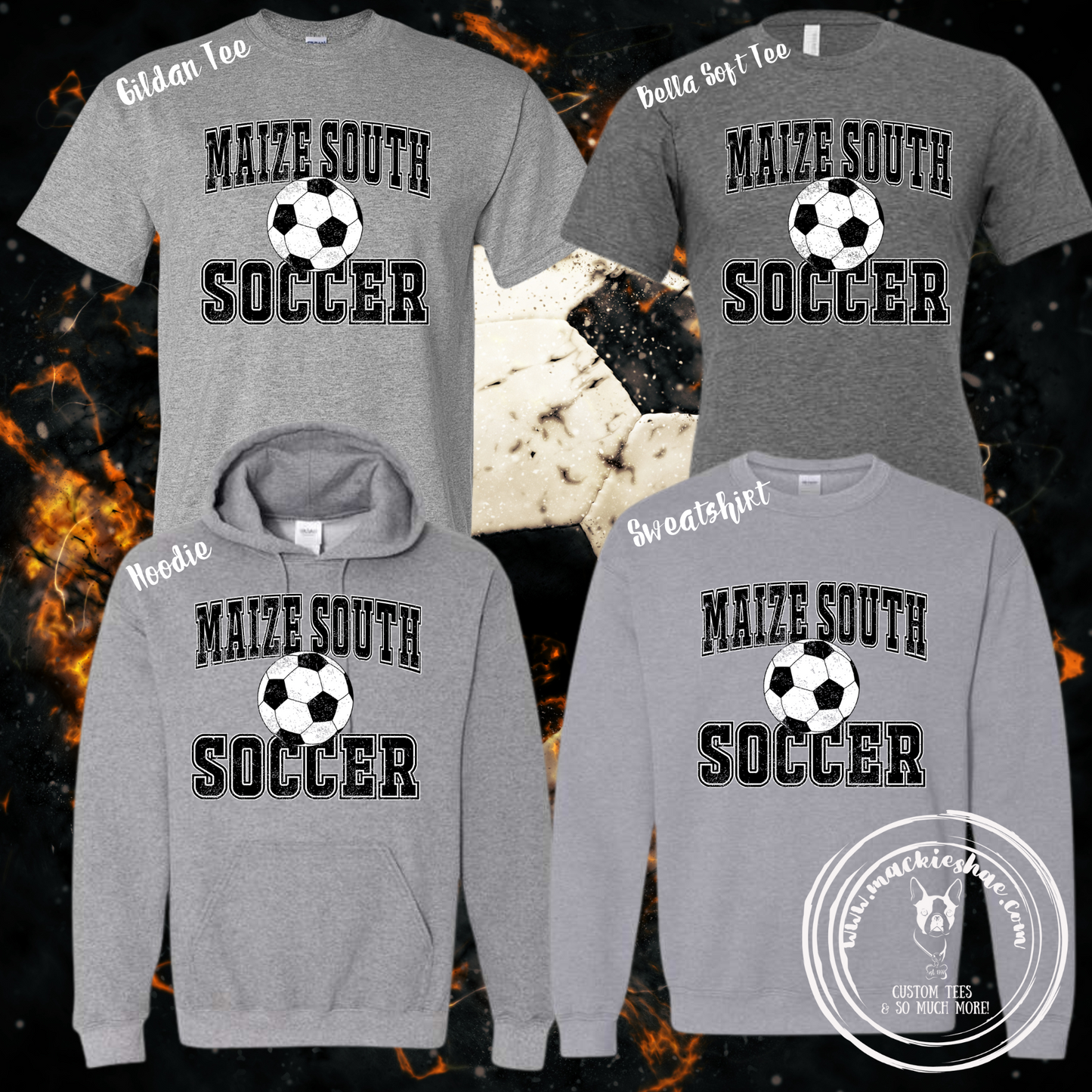 Maize South Soccer Distressed Gear