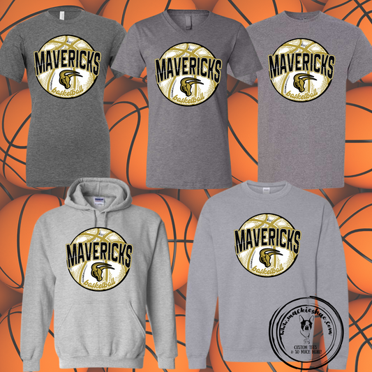 Mavs- Mavericks Basketball with Maverick Gear, Soft Tees **SALE WHILE SUPPLIES LAST** RETIRED