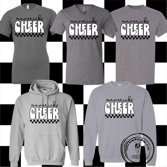 Mavs- Mavericks Cheer Checkered Gear, Soft Tees and Sweatshirts **SALE WHILE SUPPLIES LAST** RETIRED