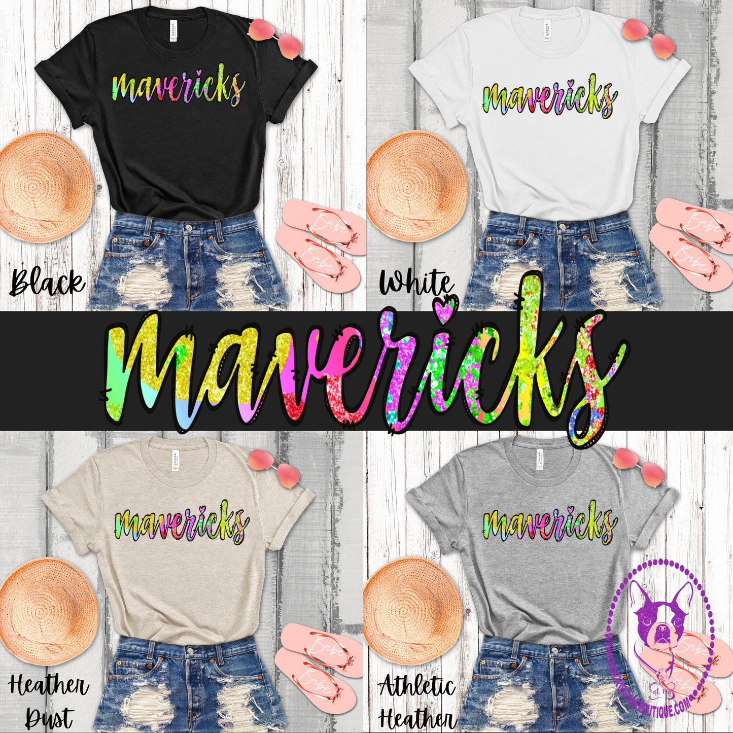 Mavs- Mavericks Neon Soft Tees