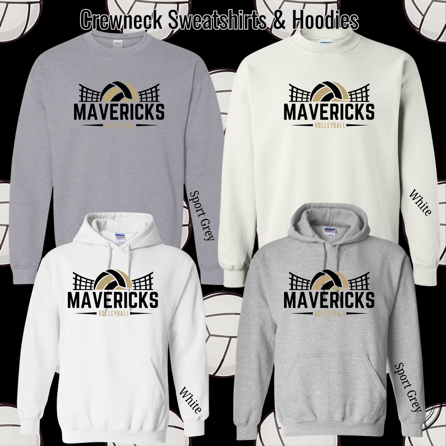 Mavs- Mavericks Volleyball Net Hoodie **SALE WHILE SUPPLIES LAST** RETIRED