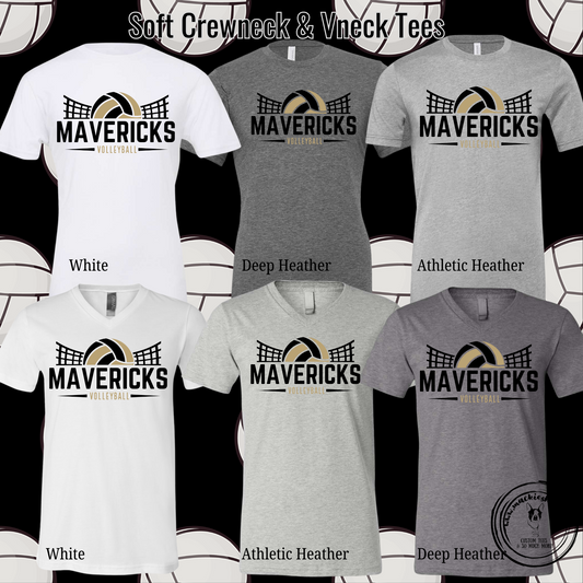Mavs- Mavericks Volleyball Net Bella Soft Short Sleeve Tee **SALE WHILE SUPPLIES LAST** RETIRED
