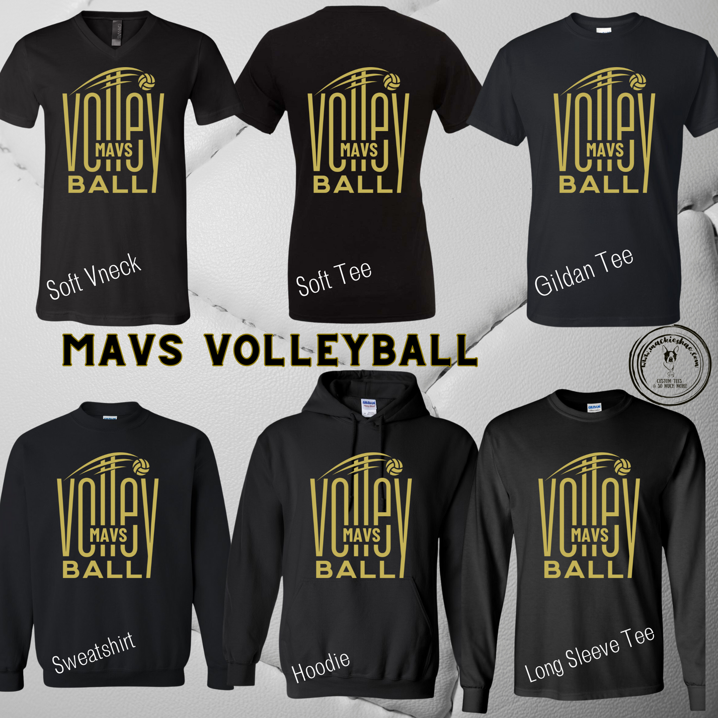 Mavs- Mavs Volleyball Soft Tee **SALE WHILE SUPPLIES LAST** RETIRED