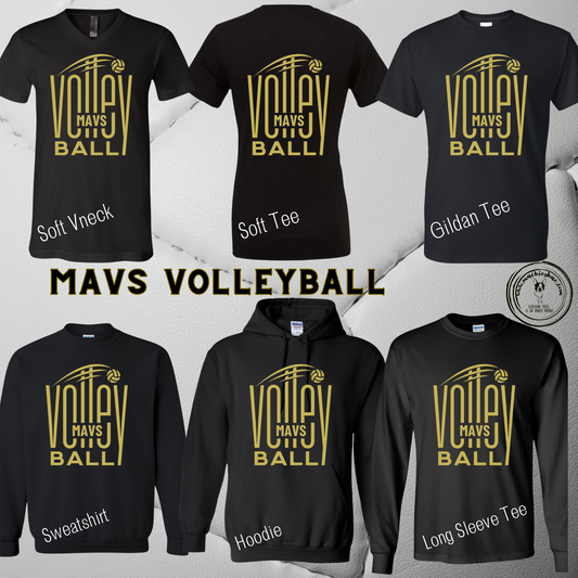 Mavs- Mavs Volleyball Soft Tee **SALE WHILE SUPPLIES LAST** RETIRED