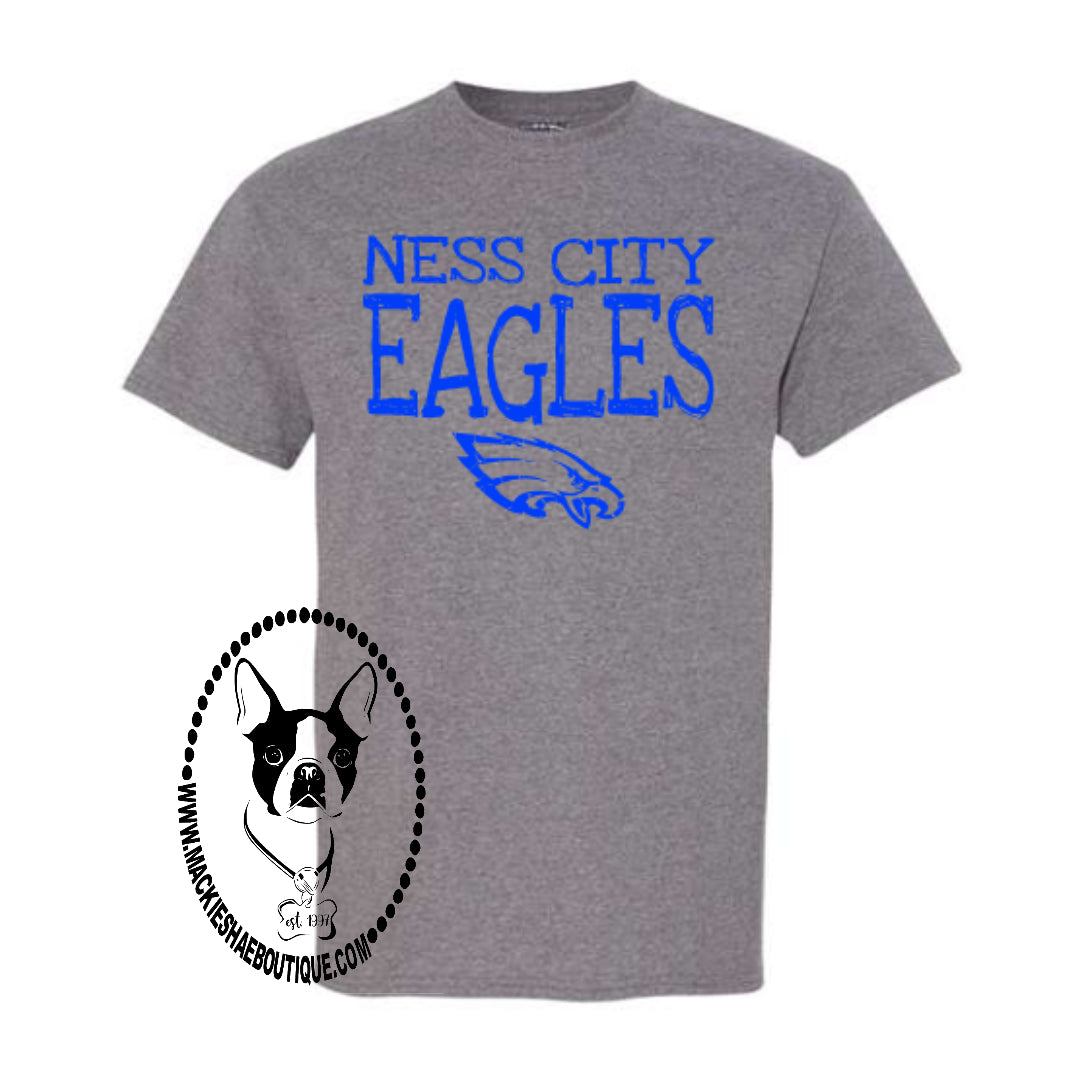 Ness City Eagles Custom Shirt, Soft Short Sleeve for kids and adults