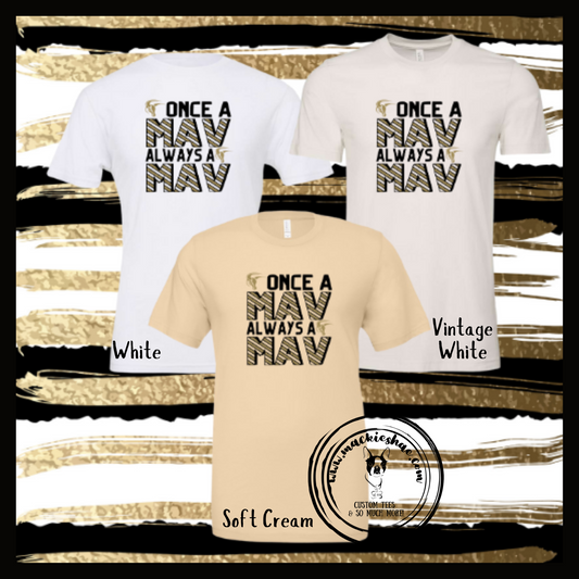 Mavs- Once a Mav Always a Mav Bella Soft Tee, Size 2XL **SALE WHILE SUPPLIES LAST** RETIRED