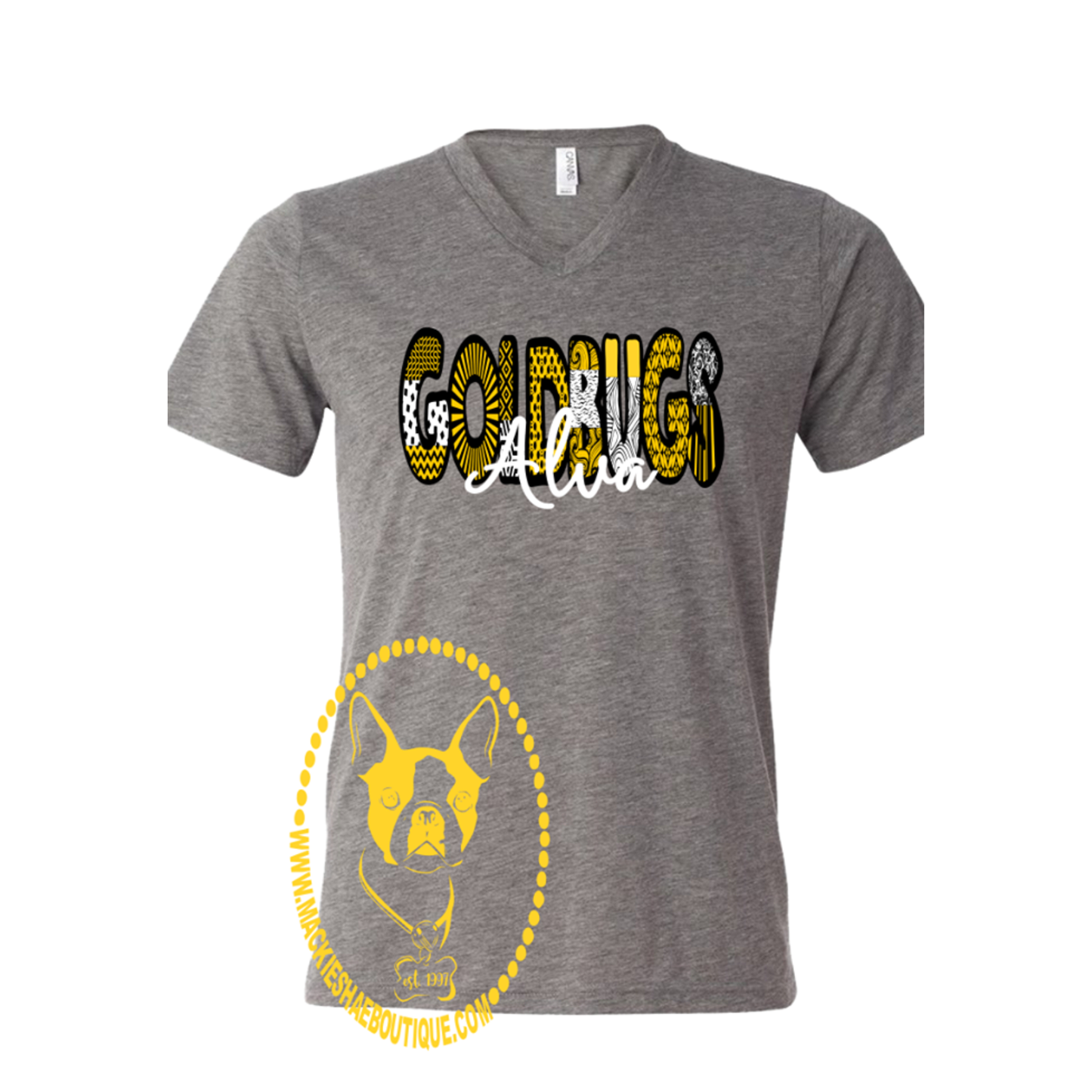 Alva Goldbugs Patterned Custom Shirt, Soft Short Sleeve