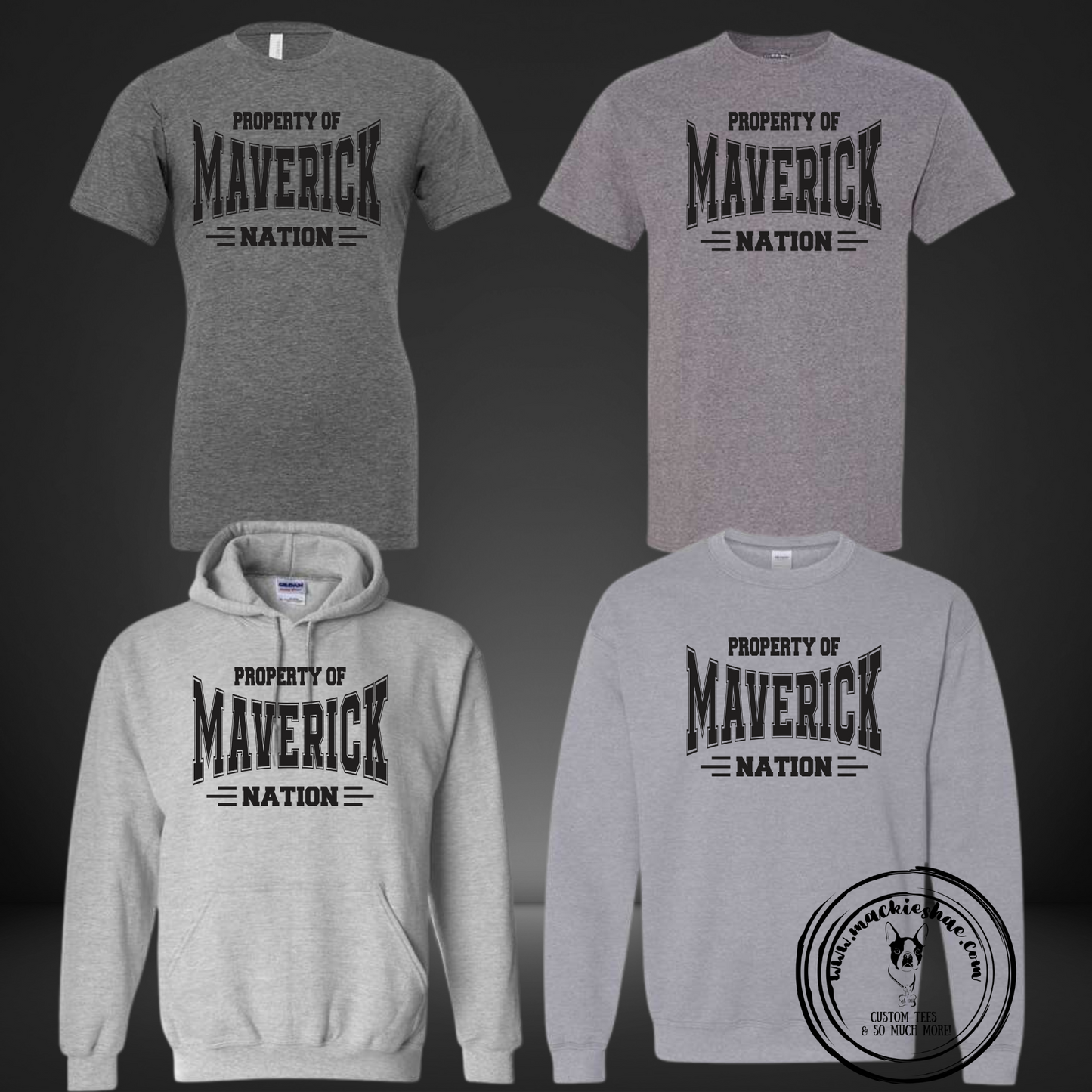 Mavs- Property of Maverick Nation Gear for Youth and Adults