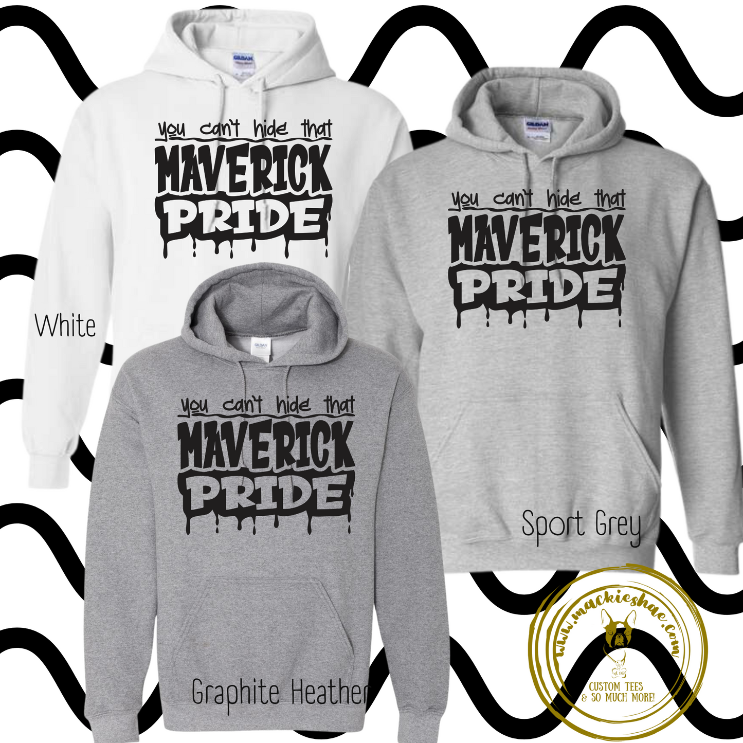 Mavs- You Can't Hide that Maverick Pride Hoodie, Size Large & 2XL **SALE WHILE SUPPLIES LAST** RETIRED
