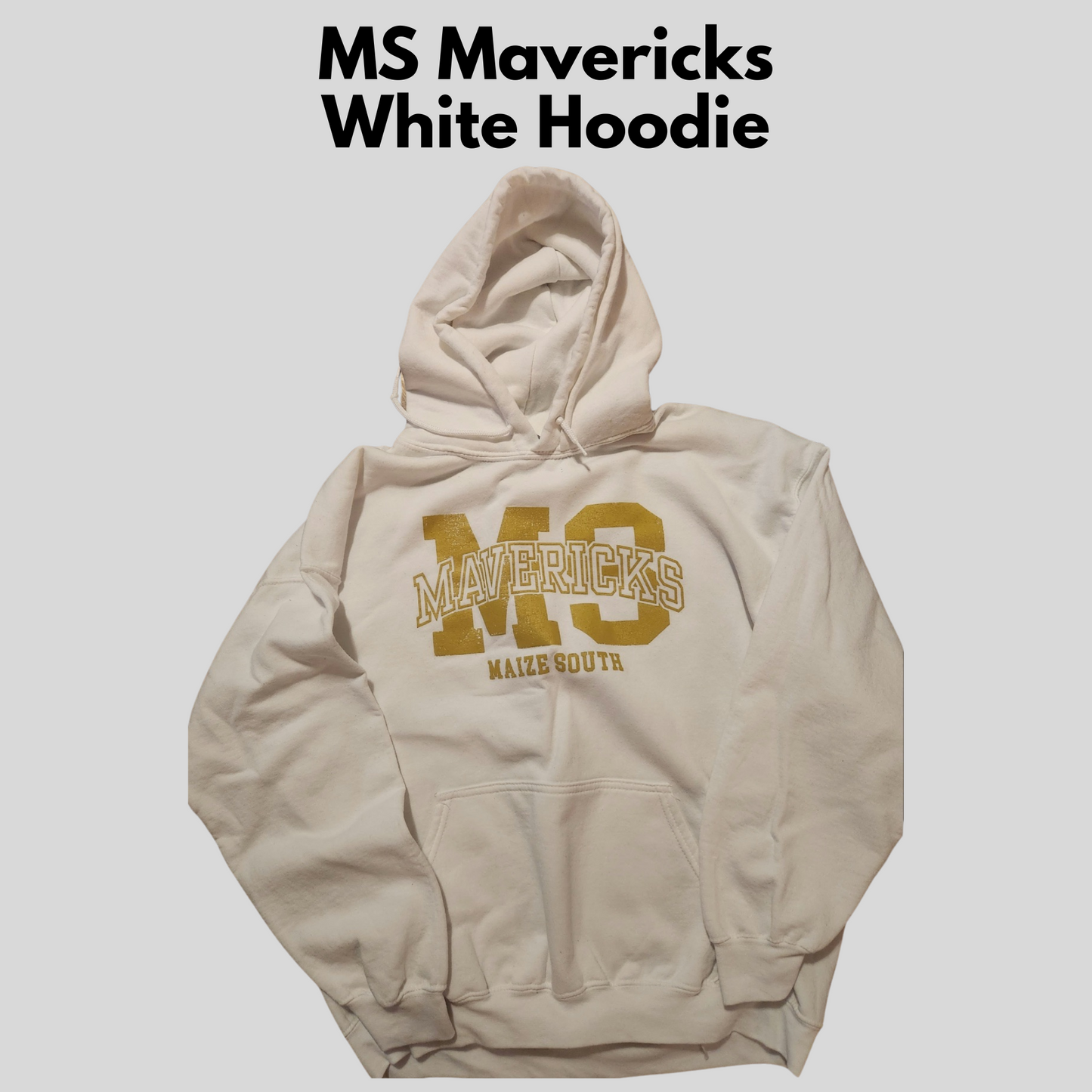 Mavs- MS Mavericks White Hoodie