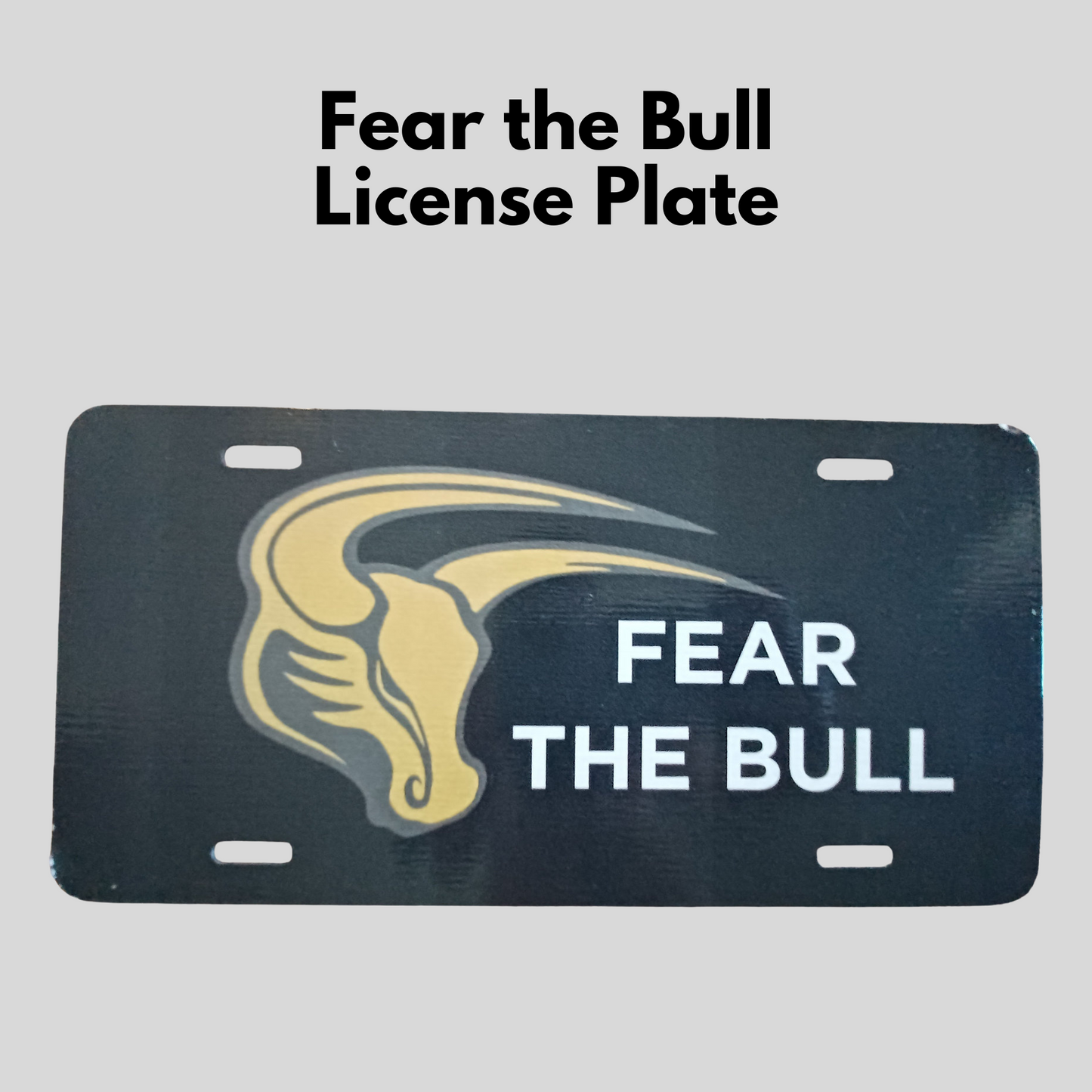 Mavs- Fear the Bull License Plate