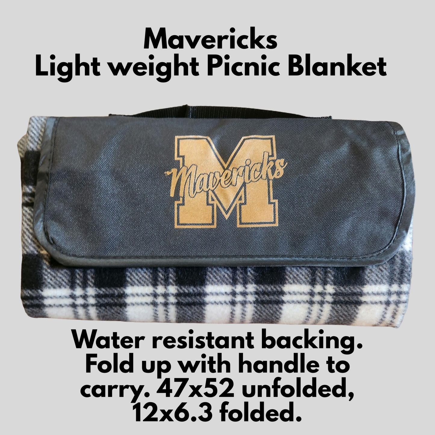 Mavs- Mavericks Light Weight Picnic Blanket