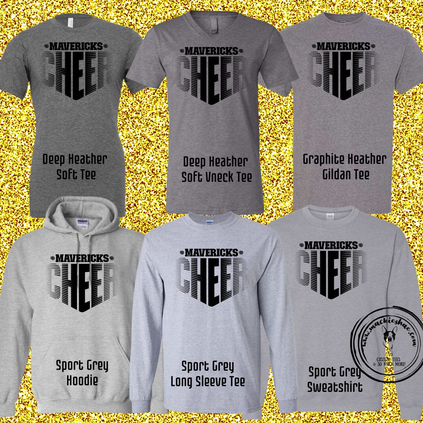 MSHS Cheer- Mavericks Cheer Faded Grey Gear