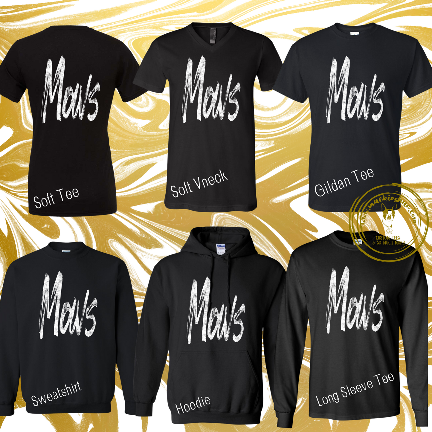 Mavs- Mavs Grunge Black Gear