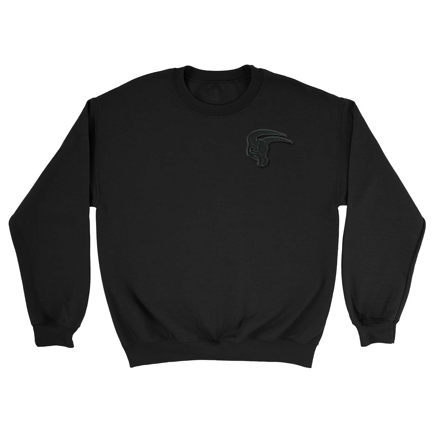 Mavs- Maverick Black on Black Embroidered Blend Crewneck and Garment Dyed Sweatshirt