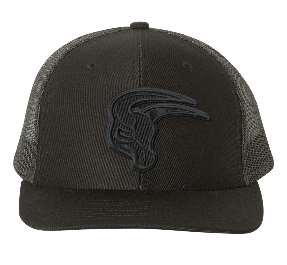 Mavs- Maverick Black on Black Embroidered Hat, 4 Style Options