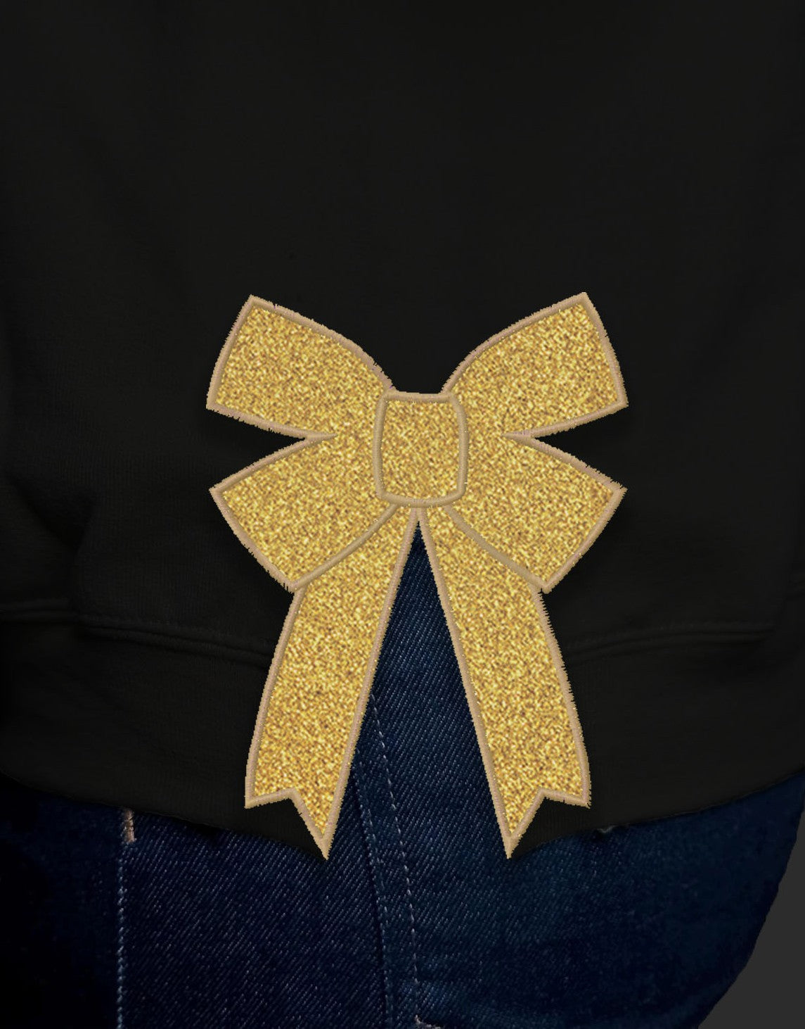 MSHS Cheer-Cheer Personalized Glitter Applique and Embroidered Crewneck Sweatshirt