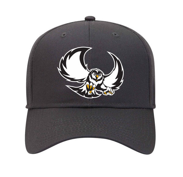 Garden Plain Hat, Poly/Cotton Twill (structured, mid-profile) with Snap Closure (4 Color Options, 2 Design Options)