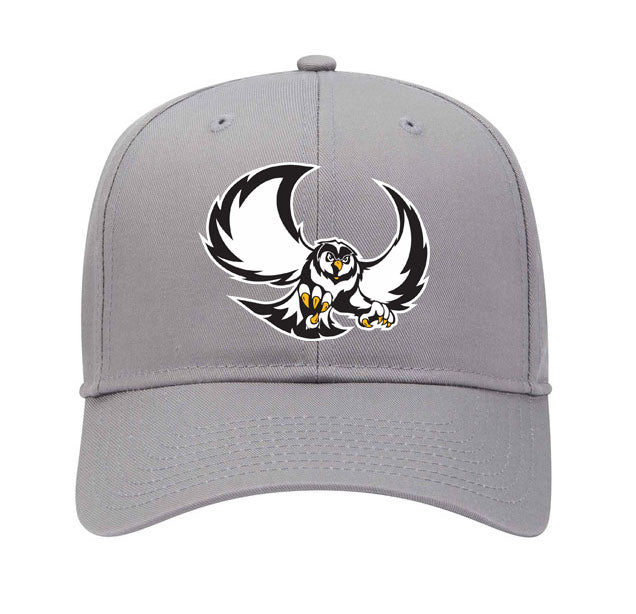 Garden Plain Hat, Poly/Cotton Twill (structured, mid-profile) with Snap Closure (4 Color Options, 2 Design Options)