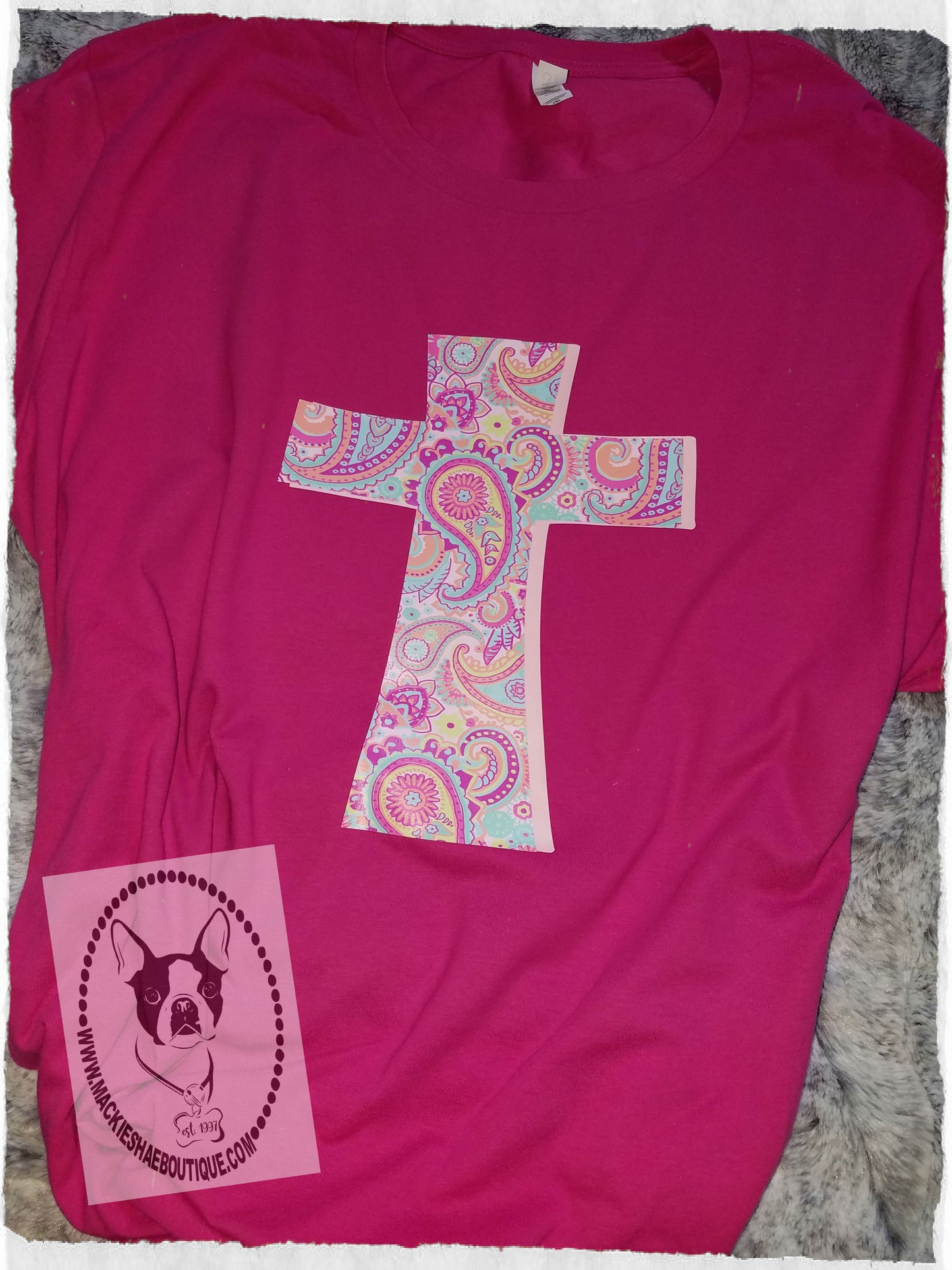 Paisley Cross Custom Shirt, Short-Sleeve