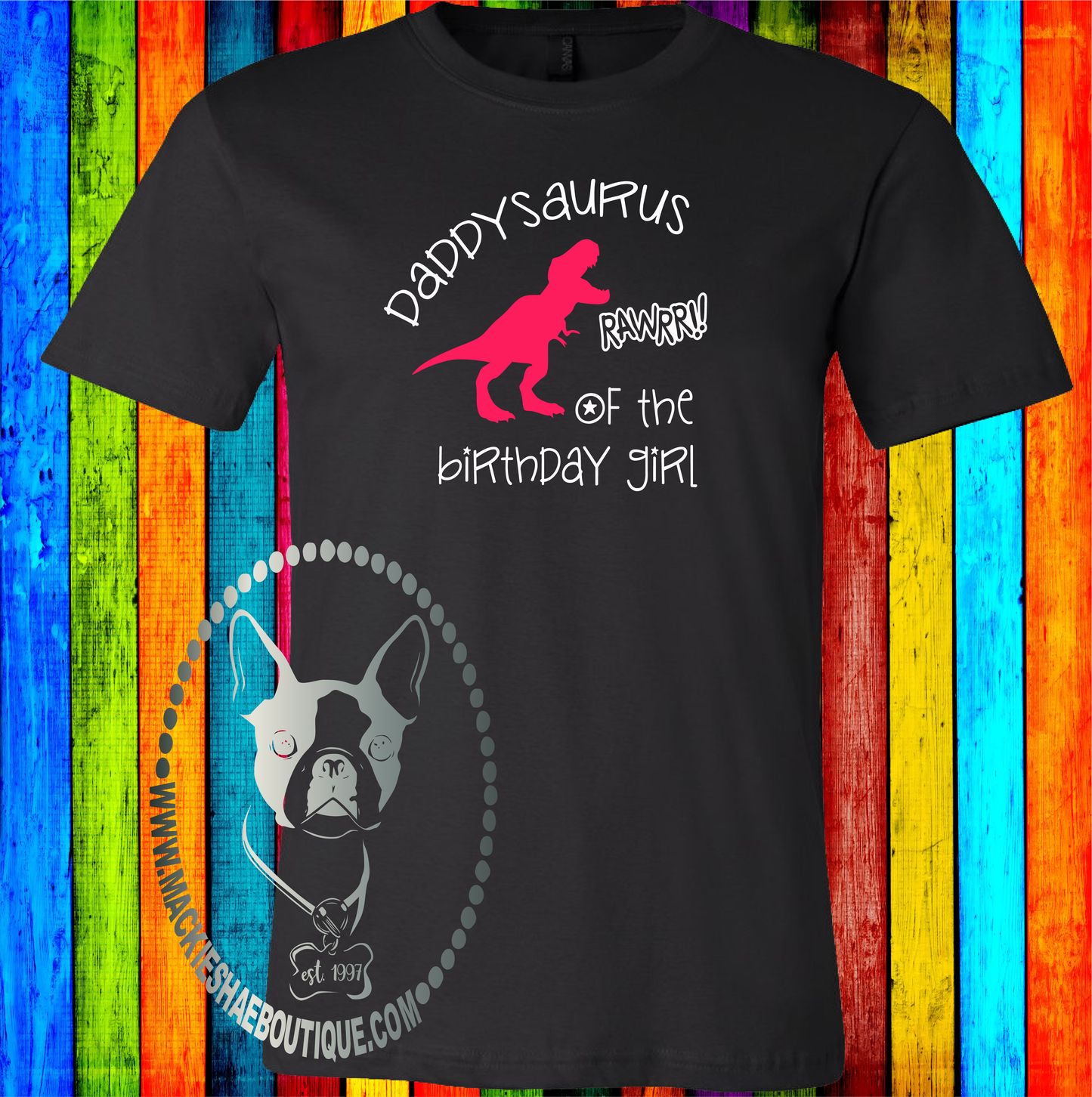 Daddysaurus Dinosaur Birthday Custom Shirt, Soft Short Sleeve